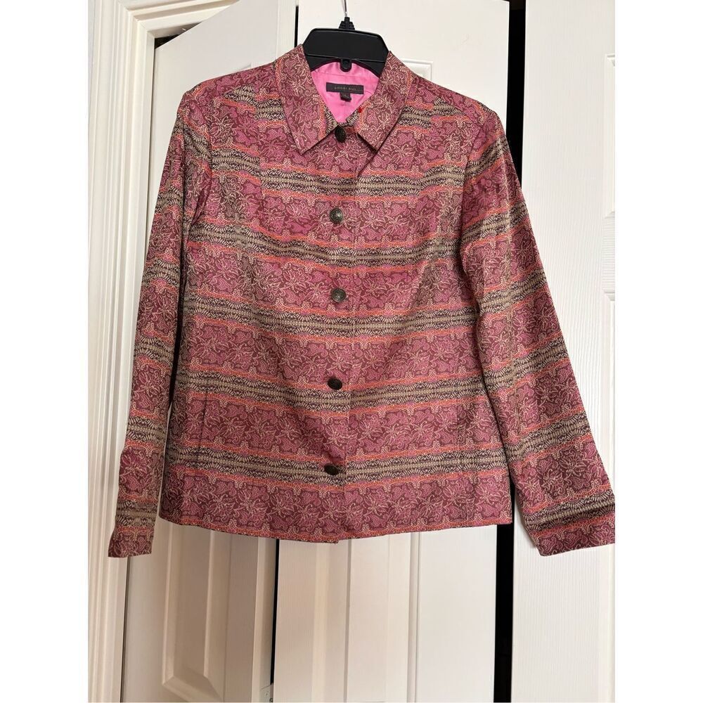 ****** 5 for $25 Amber Sun Jeweltone Brocade Jacket